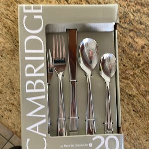 Cambridge 20 piece Stainless steel flatware
